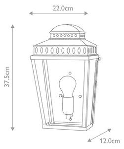 Απλίκα Φωτιστικό Τοίχου E27 60W IP44 Mansion House Elstead Lighting MANSION-HOUSE-V Σιέλ/Βεραμάν/Μέντα