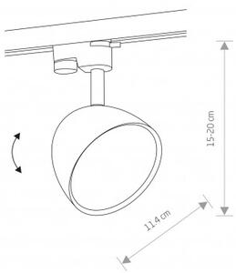 Σποτ Φωτιστικό Ράγας GU10 15W IP20 Profile Vespa Nowodvorski 8824 Λευκό