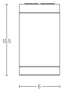 Πλαφονιέρα Φωτιστικό Οροφής 6cm GU10 LED 7W IP54 Zambelis E220 Λευκό