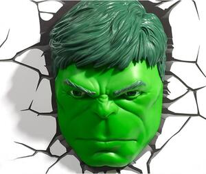 Φωτιστικό με Αυτοκόλλητο 3D Light FX Marvel Hulk Face 3D Deco Light 75193