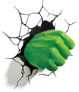 Φωτιστικό με Αυτοκόλλητο 3D Light FX Marvel Hulk Fist Light 49467