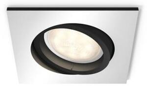 Έξυπνο Χωνευτό Σποτ Επέκτασης Led GU10 5W 9x9cm Hue WA Milliskin Philips 929003047201 Inox