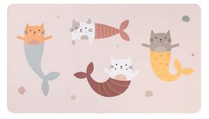 Παιδική Πετσέτα Θαλάσσης Microfiber (90x160) Monneka Mermaid Cats