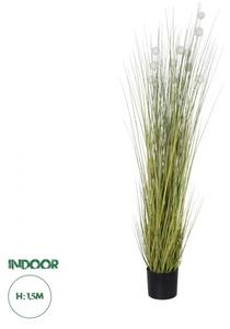 Τεχνητό Διακοσμητικό Φυτό Βαμβάκι Artificial Garden ERIOPHORUM ANGUSTIFOLIUM COTTON GRASS 20073 Globostar 20073 Πράσινο