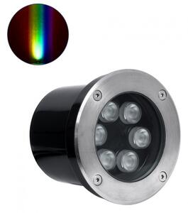 Χωνευτό Σποτ Φωτιστικό Δαπέδου LED 9W IP65 RGBW-Ίνοξ UNDERGROUND-TINA 90666 Globostar 90666 Inox