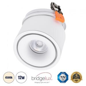 Χωνευτό Σποτ Downlight LED TrimLess Φ10cm 12W Λευκό-Φυσικό 4500K OMEGA-R 60294 Globostar 60294 Λευκό