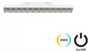 Μαγνητικό Φωτιστικό Ράγας LED 13W IP20 3000K Magnetic Viokef 4244407S Λευκό