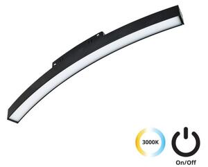 Μαγνητικό Φωτιστικό Ράγας Κυρτό LED 12W IP20 3000K Magnetic Curvy 4282100 Viokef 4282100 Μαύρο