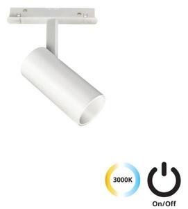 Σποτ Φωτιστικό Ράγας LED IP20 10W 3000K Magnetic On-Off Viokef 4244001S Λευκό