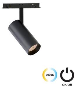 Σποτ Φωτιστικό Ράγας LED IP20 10W 3000K Magnetic On-Off Viokef 4244000S Μαύρο