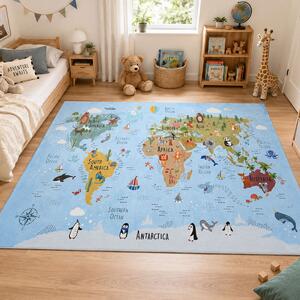Παιδικό Χαλί (135x200) Polcarpet Kiddo Map