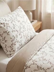 Sinsay - Σετ Κλινοσκεπασμάτων με Φυτικό Μοτίβο - μπεζ