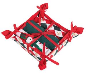 Χριστουγεννιάτικο Σετ Δώρου (4τμχ) Das Home Christmas 0911 Red