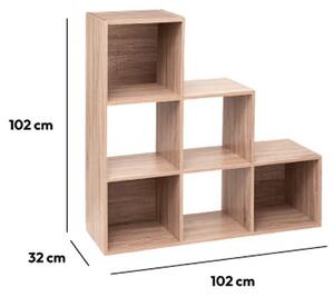 Βιβλιοθήκη Δαπέδου 6 Θέσεων (102x32x102) F-V Mix N' Modul Oak 181394