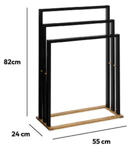 Σταντ Για Πετσέτες (55x24x82) F-V Towel Dryer Bamboo 119311B