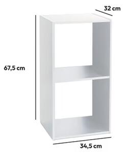 Βιβλιοθήκη Δαπέδου 2 Θέσεων (34.5x32x67.5) F-V Box Mix White 138967C