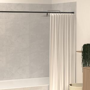 Πτυσσόμενος Βραχίονας Μπάνιου 135-250cm F-V Black 160820A