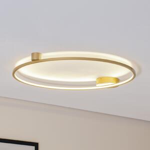 Milagro Lighting Φωτιστικό οροφής LED Saturno, χρυσό, Ø 80 cm, μέταλλο, 4.000 K, Χρυσό / Ορείχαλκου, Σαλόνι / τραπεζαρία, Αλουμίνιο, σύγχρονο