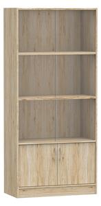 Βιβλιοθήκη Burcy pakoworld oak 80x40x177εκ