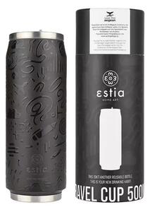 Ανοξείδωτο Ποτήρι Θερμός Noir Echo 500ml Estia