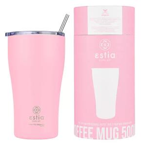 Ανοξείδωτο Ποτήρι Θερμός Save the Aegean 500ml Estia - 124-Pink