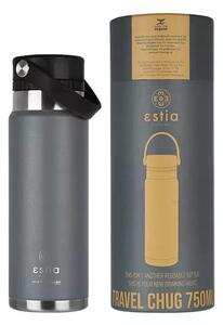 Ανοξείδωτο Μπουκάλι Θερμός Travel Chug 750ml Estia - 110 - Grey