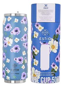 Ανοξείδωτο Ποτήρι Θερμός Garden Blue 500ml Estia