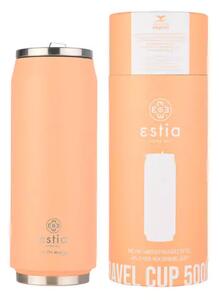 Ανοξείδωτο Ποτήρι Θερμός Save the Aegean 500ml Estia - Peach