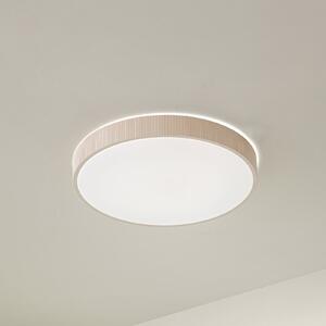 Lindby Φωτιστικό οροφής LED Zylo, μπεζ, Ø 49 cm, CCT, με δυνατότητα ρύθμισης, ρυθμιζόμενος, Μπεζ, Σαλόνι / τραπεζαρία, Πλαστικό