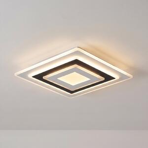 Lindby LED φωτιστικό οροφής Rebeka, 50 x cm, CCT, ρυθμιζόμενο, ρυθμιζόμενος, Λευκό, Σαλόνι / τραπεζαρία, Πλαστικό, σύγχρονο