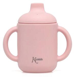 Ποτήρι Εκπαιδευτικό Σιλικόνης 120ml Kiokids Ροζ 3543