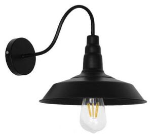 Φωτιστικό Τοίχου - Απλίκα Sord 01065 1xE27 Φ26x37x32cm Black GloboStar