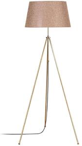 Φωτιστικό Δαπέδου Tripod 584TTM1514 65x65x165cm E27 40W Gold-Light Brown Opviq