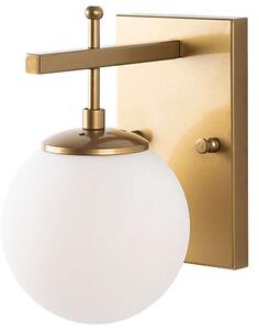 Φωτιστικό Τοίχου - Απλίκα Zahar 942FLG2213 15x20x15cm E14 40W Gold-White Opviq