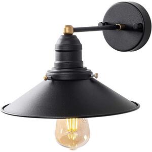 Φωτιστικό Τοίχου - Απλίκα Conical 942FLG2168 24x27x20cm 1xE27 40W Black Opviq