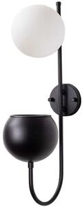 Φωτιστικό Τοίχου - Απλίκα Pot 942FLG2159 15x23x61cm E14 40W Black Opviq