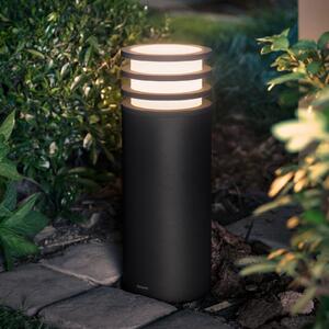 Philips Hue Λάμπα LED με βάση Lucca, μαύρη, RGBW smart, IP44, ρυθμιζόμενος, Μαύρο, Μέταλλο, σύγχρονο