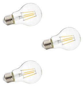 Lindby - 3-pack Λαμπτήρας LED 4W (470lm) Filament E27 Clear Lindby