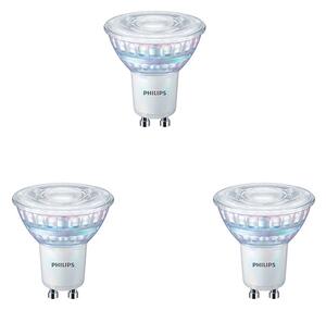 Philips - 3-pack Λαμπτήρας LED 4W (50W/345lm) 3000K Φωτο Ρυθμιζόμενο GU10