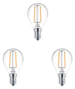 Philips - 3-pack Λαμπτήρας LED 2W (250lm) Στέμμα E14