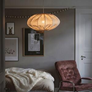 PR Home Κρεμαστό φωτιστικό Ρόζα, γκρι, Ø 60 εκ., ύφασμα, E27, βύσμα, Γκρι, υπνοδωμάτιο, Ύφασμα / Κλωστοϋφαντουργία, Σκανδιναβικό
