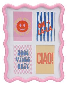 Κορνίζα 4 Θέσεων (30x1.8x38) K-M Wavy Pink HZ5000190