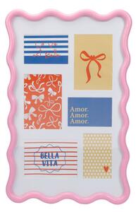 Κορνίζα 6 Θέσεων (40x1.8x60) K-M Wavy Pink HZ5000200