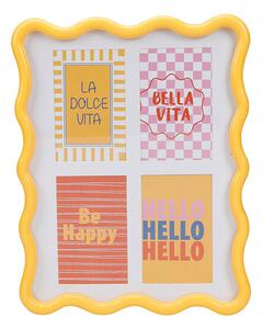 Κορνίζα 4 Θέσεων (30x1.8x38) K-M Wavy Yellow HZ5000190