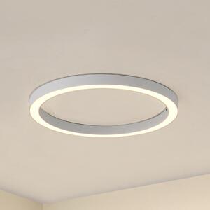 Lucande LED φωτιστικό οροφής Neor, λευκό, Ø 60 cm, CCT, ρυθμιζόμενο, ρυθμιζόμενος, Λευκό, Διάδρομος, Μέταλλο, σύγχρονο