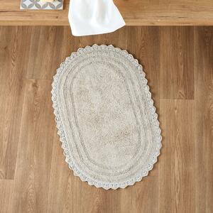 Πατάκι Μπάνιου Οβάλ (50x80) Kentia Loft Mack 26 Ecru