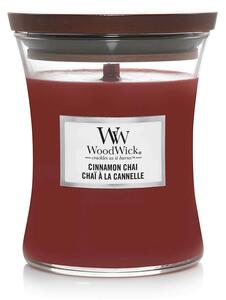 Αρωματικό Κερί WoodWick με διάρκεια καύσης έως 68 ώρες και άρωμα Cinnamon Chai