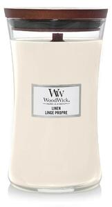 Αρωματικό Κερί WoodWick με διάρκεια καύσης έως 176 ώρες και άρωμα Linen