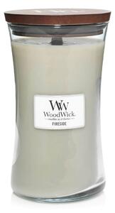 Αρωματικό Κερί WoodWick με διάρκεια καύσης έως 176 ώρες και άρωμα Fireside