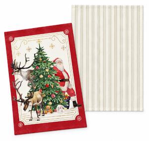 Χριστουγεννιάτικα Ποτηρόπανα (Σετ 2τμχ) S-F Christmas Sapin CE324037